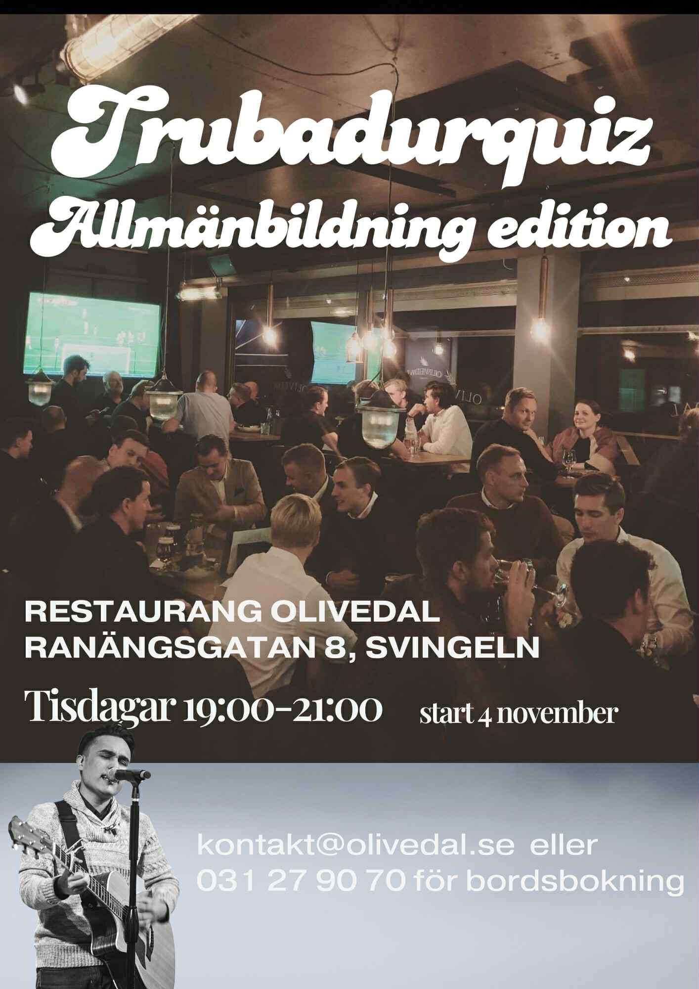 Quiz i Göteborg i november