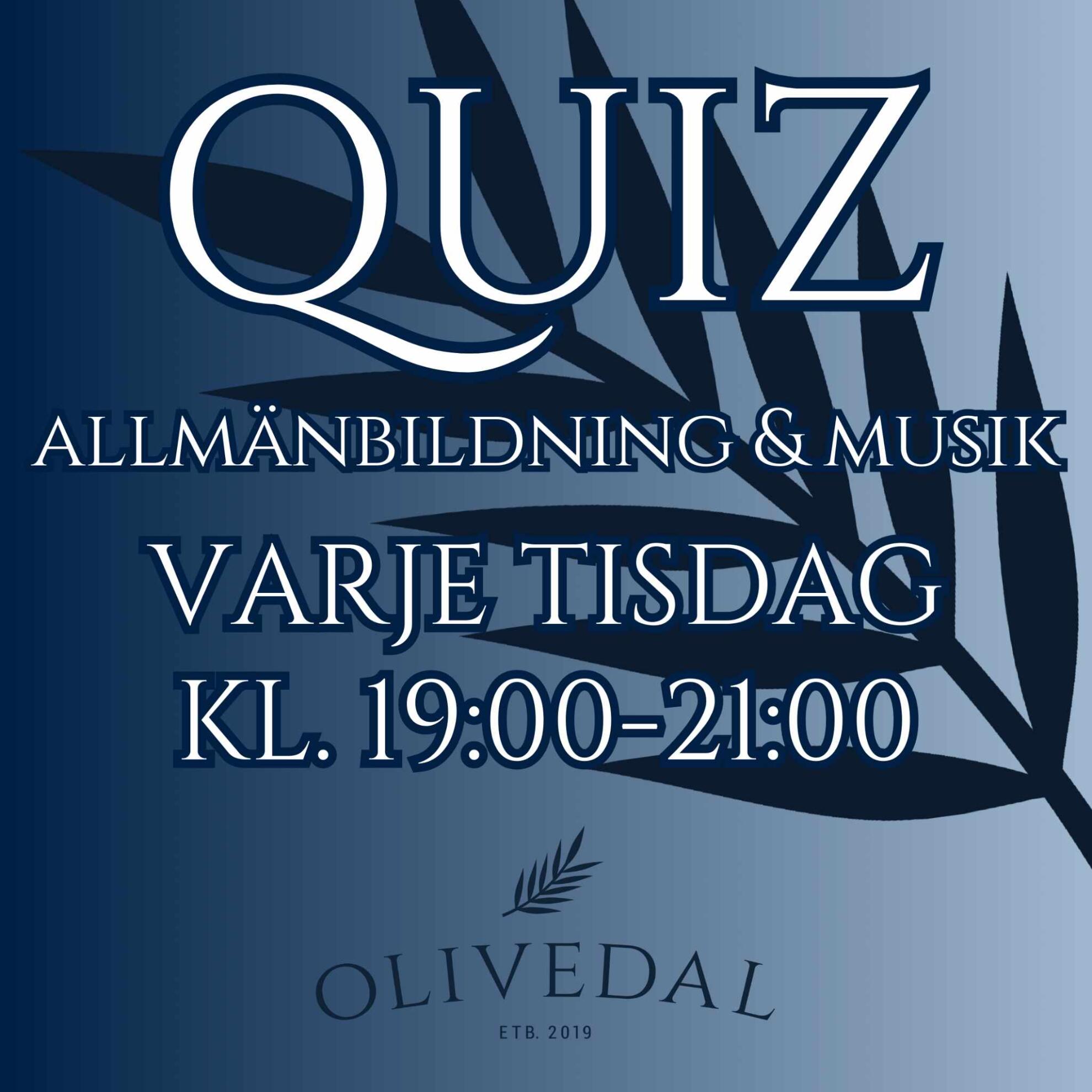 Quiz i Göteborg i September